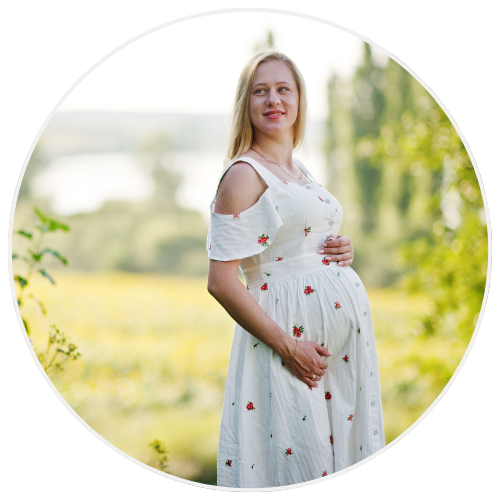 Pregnant Blond Woman